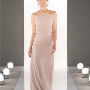 Sorella Vita 8872 bridesmaid halter wedding guest dress in Vintage Rose